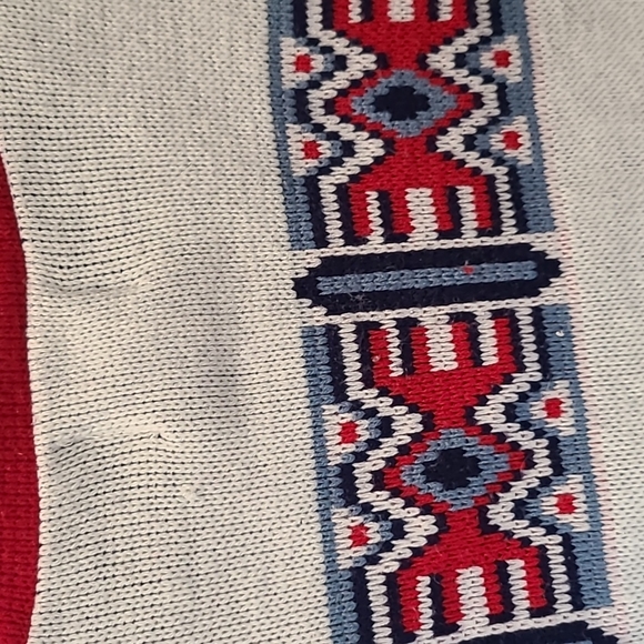 Vintage Matisse southwestern knit cardigan sweater Kachina print medium - Picture 11 of 13